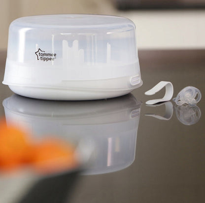 TOMMEE TIPPEE αποστειρωτής φούρνου μικροκυμάτων + πιπίλα