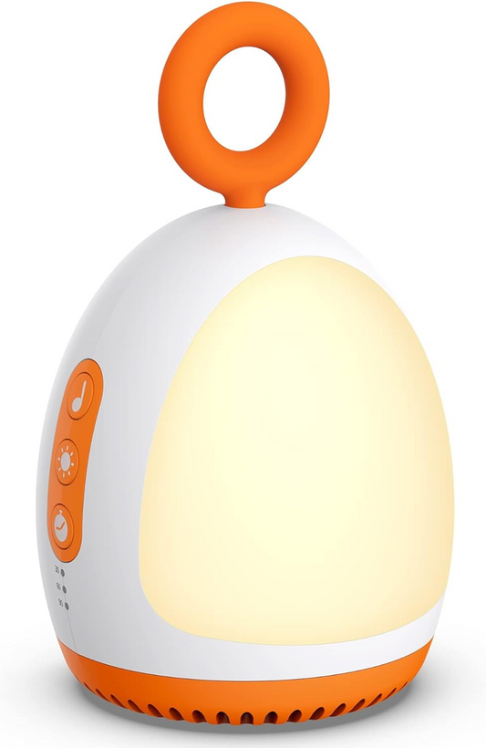 DREAMEGG przenośna lampka nocna z dźwiękami i kołysankami 8 x 14 cm