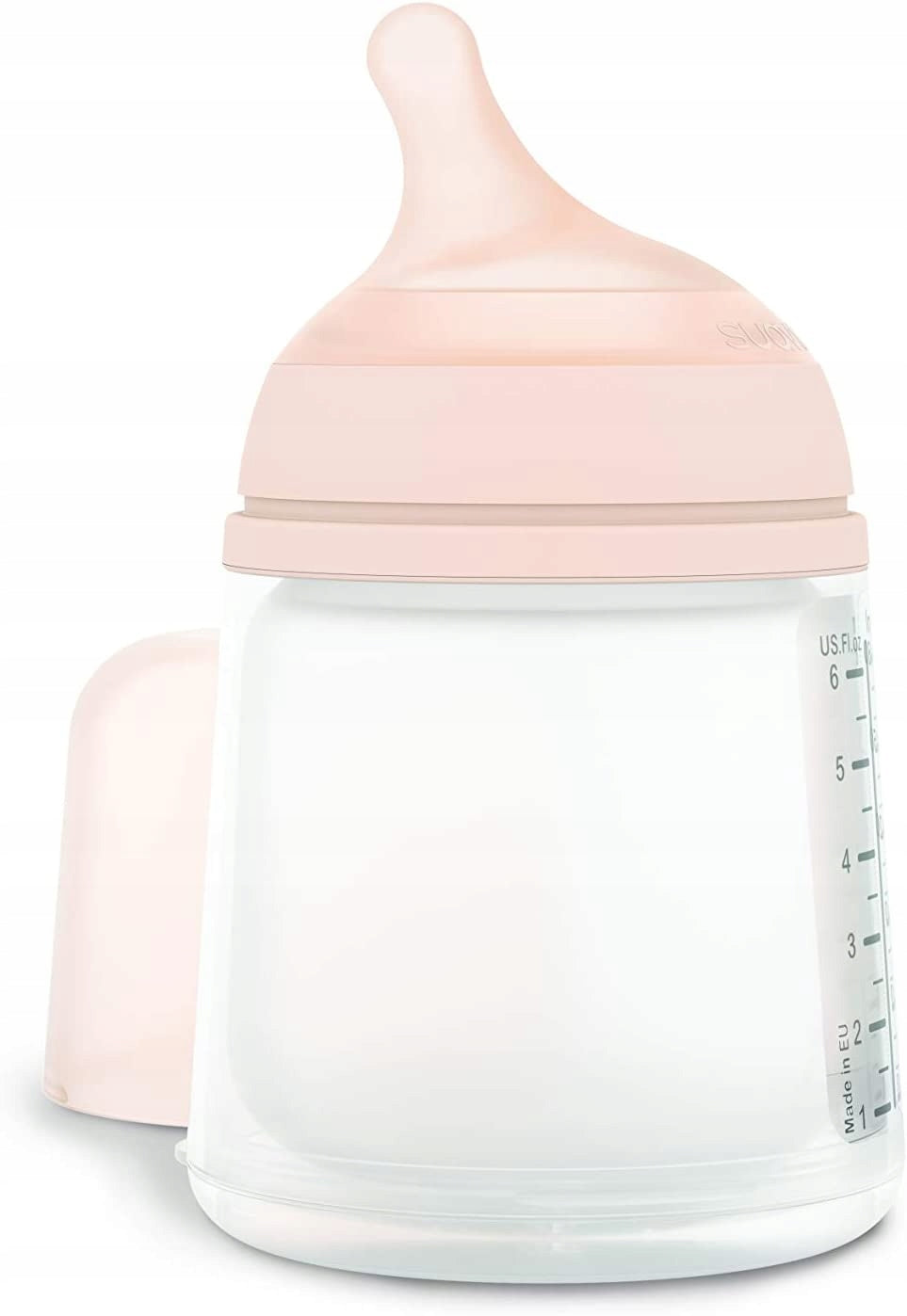 SUAVINEX butelka ZERO ZERO 180ml antykolkowa butelka dla niemowląt z silikonowym smoczkiem