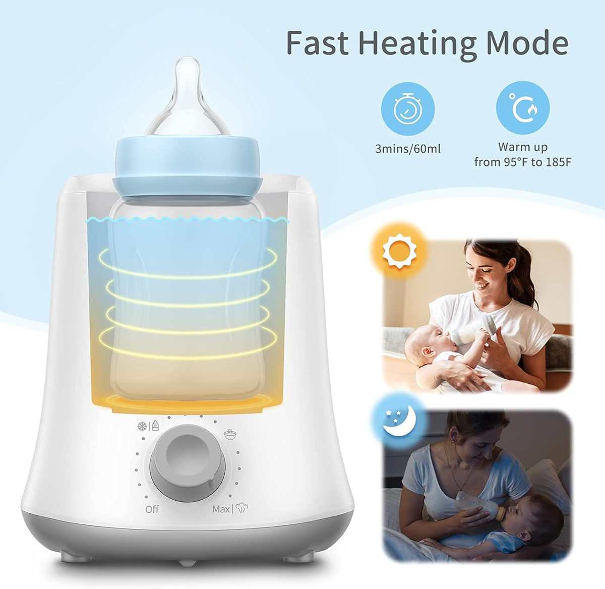 KISDREAM HB-052 θερμαντήρας μπιμπερό και βάζων 4 σε 1