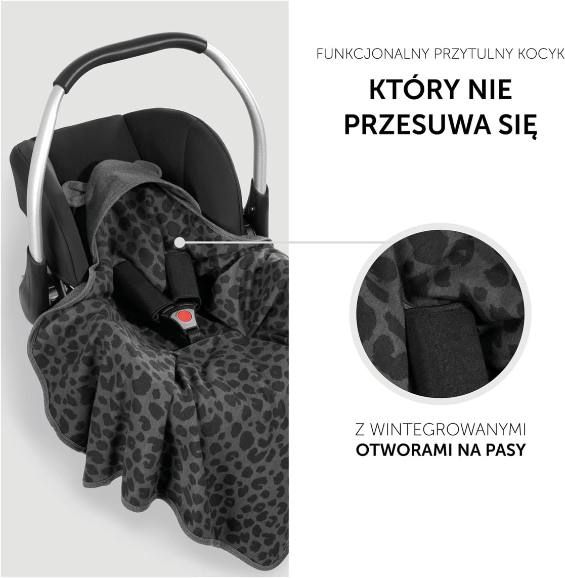 HAUCK SNUGGLE N DREAM înfășător pentru scaun auto și cărucior, păturică