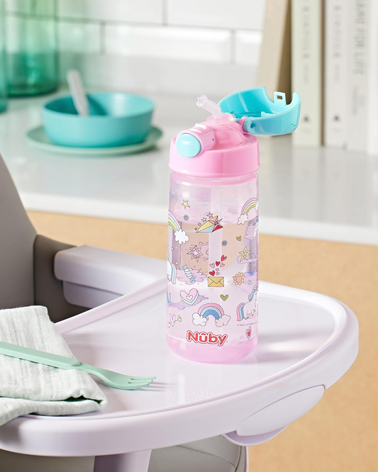 NUBY Straw Cup tritanowy bidon ze słomką 4 l+ 540 ml