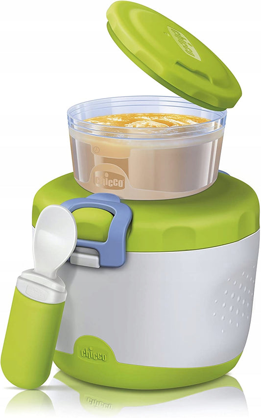 CHICCOinsulated thermal containerwhite and green colourBPA-freeNew condition, packaging may have extensive