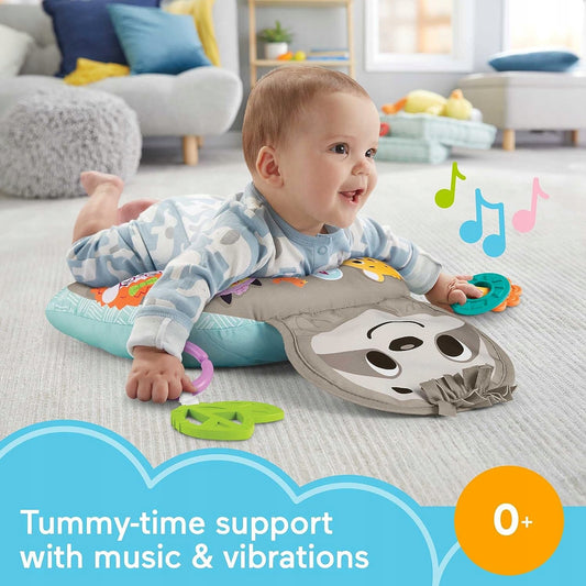 FISHER-PRICE pernă de joacă pentru timpul petrecut pe burtică LENEȘUL vibrații + muzică