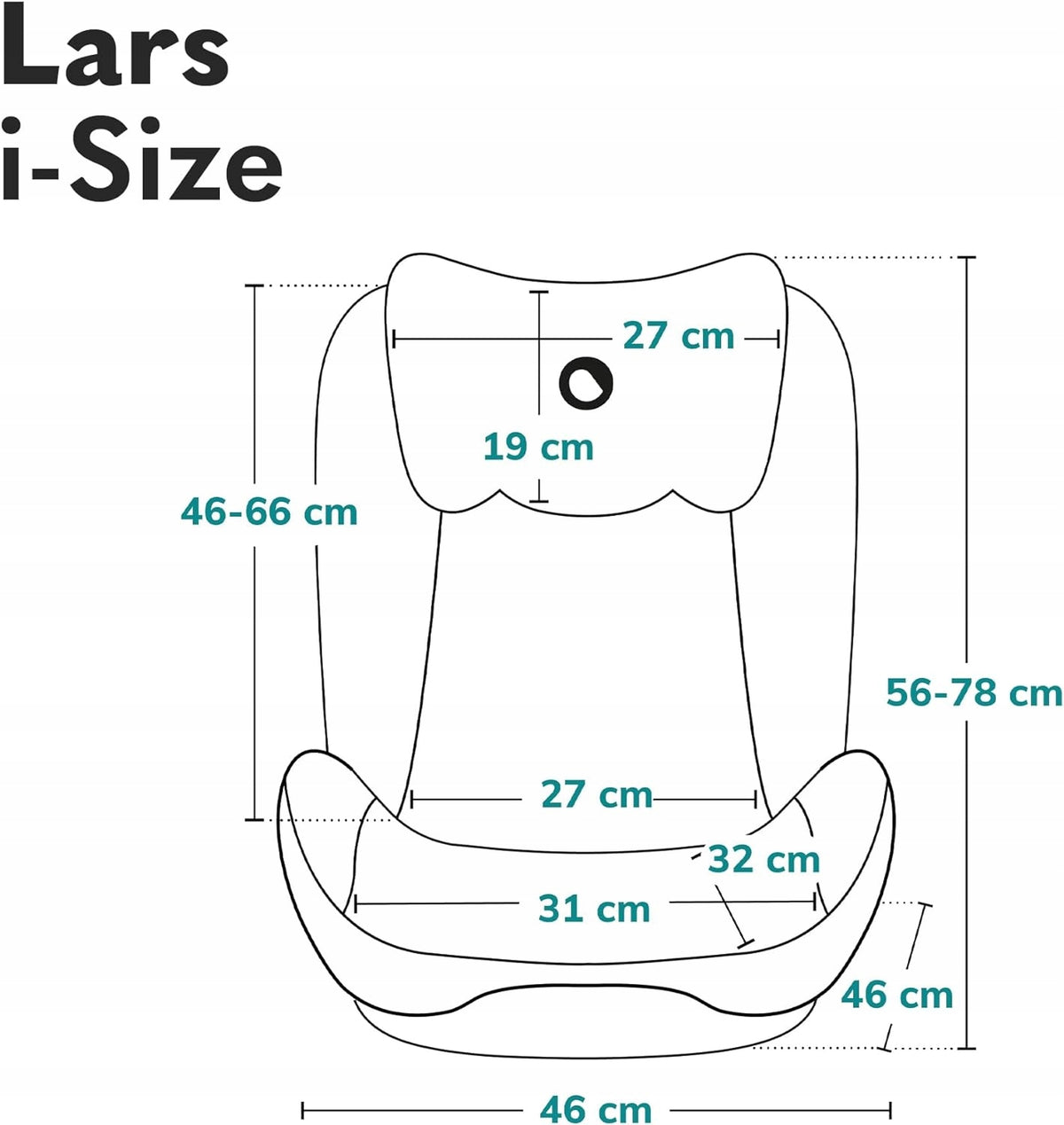 LIONELO Lars i-Size παιδικό κάθισμα αυτοκινήτου ομάδας 2 και 3