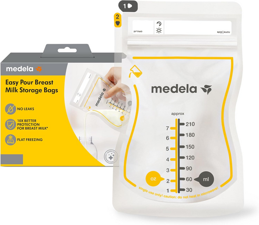 Pungi de stocare a laptelui matern MEDELA Easy Pour 50 buc