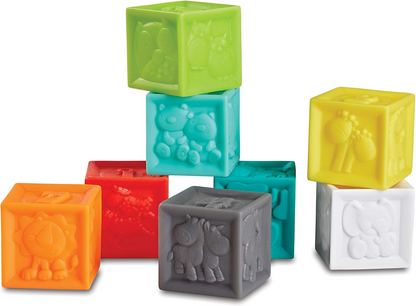 INFANTINO Senso Balls, Blocks & Buddies παιχνίδια σιλικόνης 20 τεμάχια