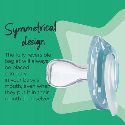 TOMMEE TIPPEE συμμετρικές πιπίλες x6 ΦΩΣΦΟΡΙΖΟΥΝ 18-36