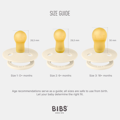 BIBS COLOUR smoczki uspokajające 2pack kauczuk 0-6 msc