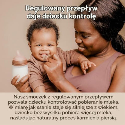 Suavinex Zero Zero αντιαναγωγικό μπιμπερό 270 ml 3m+ μεσαία ροή (M)