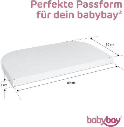 BABYBAY σεντόνι με λάστιχο και μεμβράνη 89x50 εκ.