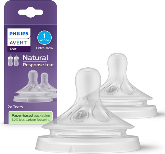 PHILIPS AVENT Natural RESPONSE θηλές μπιμπερό 0 μηνών x2