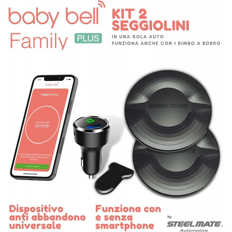 BABY BELL czujnik nacisku podkładka do fotelika samochodowego BLUETOOTH x2
