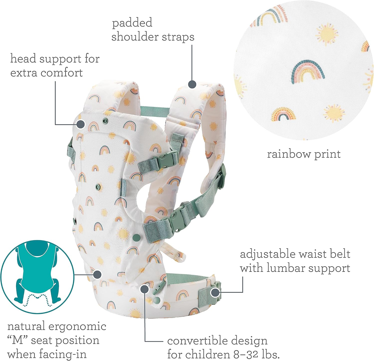 INFANTINO 4-in-1 soft baby carrier