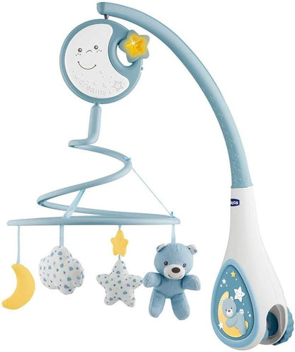 CHICCO Next2Dreams 2σε1 καρουζέλα με μελωδίες και νυχτερινό φωτιστικό ΑΡΚΟΥΔΑΚΙ