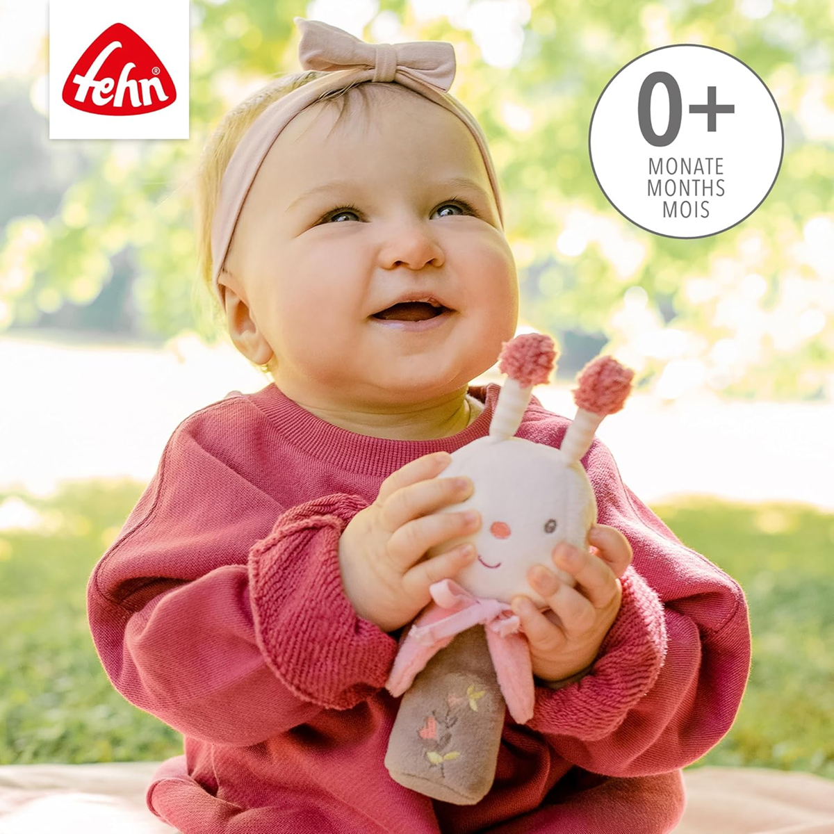 FEHN Garden Dreams λούτρινη μέλισσα με σφυρίχτρα 19 cm