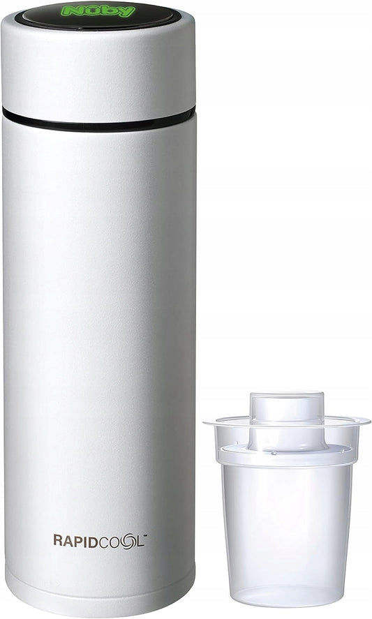 NUBY RapidCool Kühl-Thermosflasche für die Zubereitung von Milch 240 ml LED