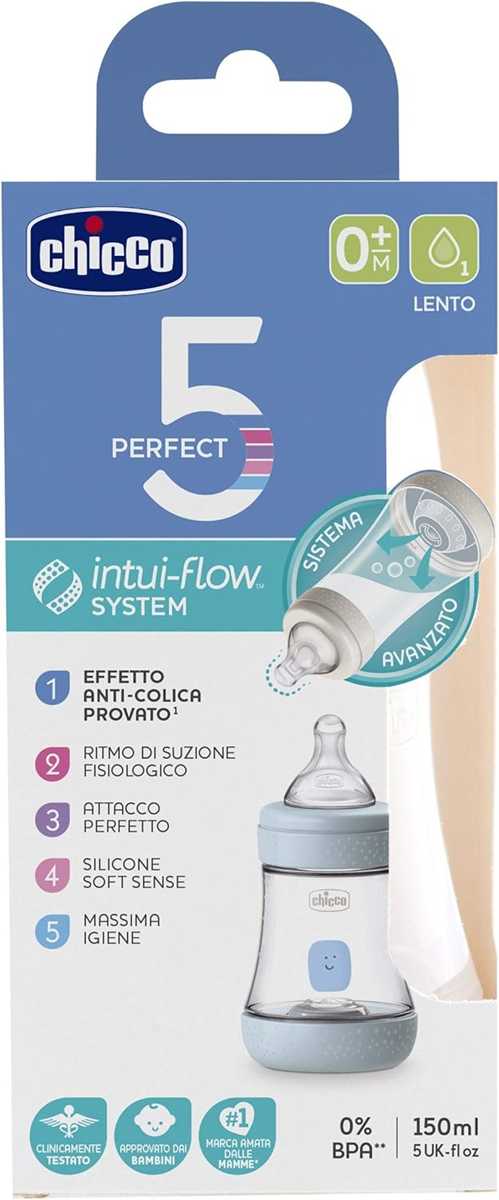 CHICCO μπιμπερό Perfect5 0 μηνών+ 150 ml