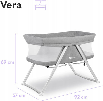 LIONELO VERA 3 σε 1 βρεφικό κρεβάτι ταξιδίου πτυσσόμενο έως 9kg