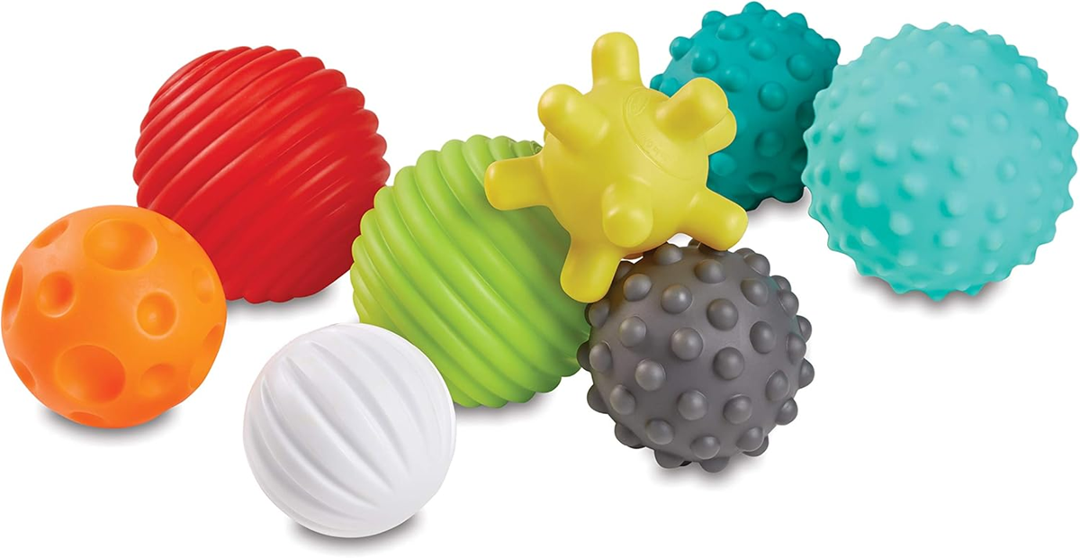 INFANTINO Senso Balls, Blocks & Buddies παιχνίδια σιλικόνης 20 τεμάχια