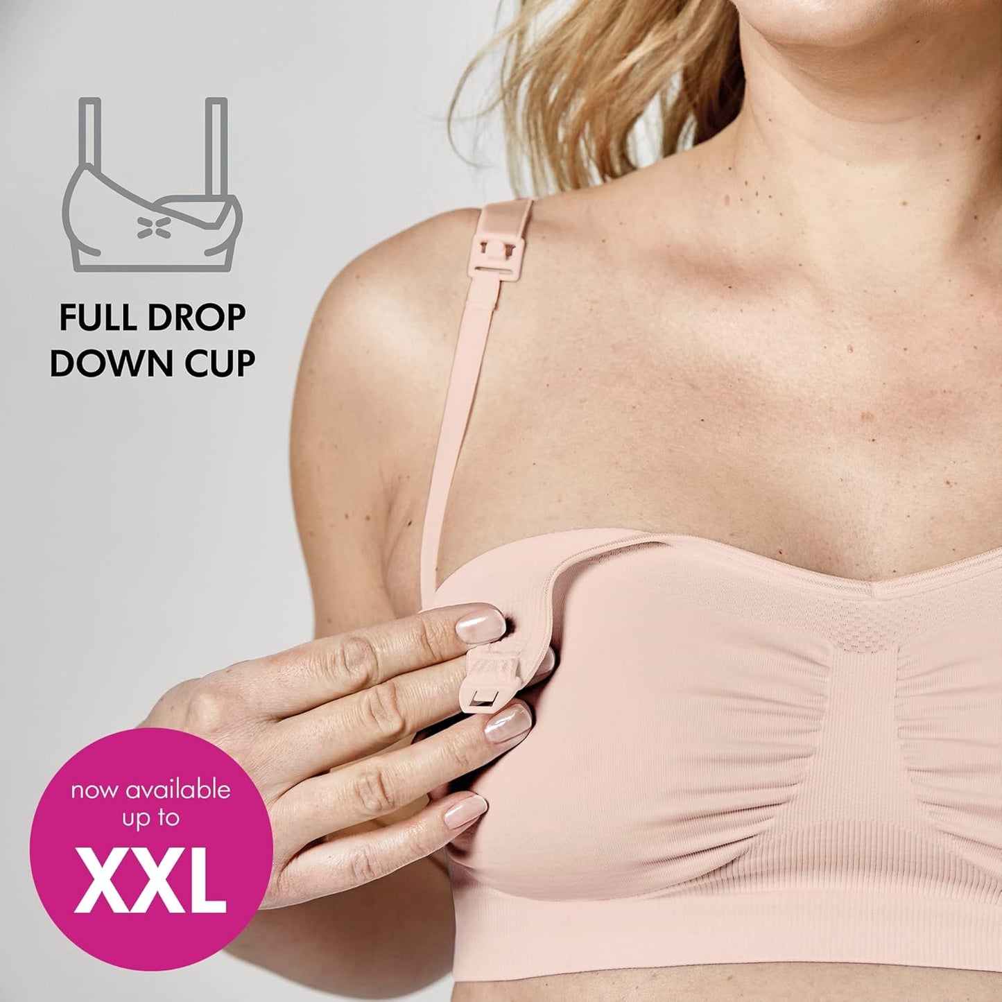 MEDELA KEEP COOL ULTRA biustonosz do karmienia bezszwowy XL
