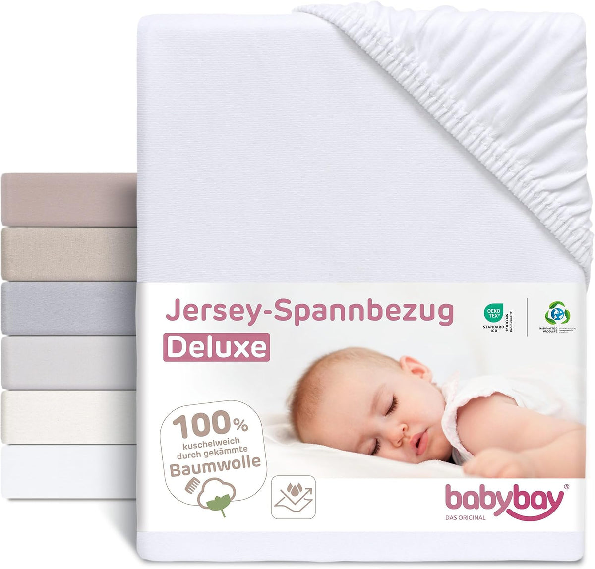 BABYBAY σεντόνι με λάστιχο και μεμβράνη 89x50 εκ.
