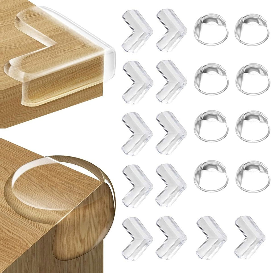 FUHOMI corner protectors 20 pieces (12 triangular, 8 round)