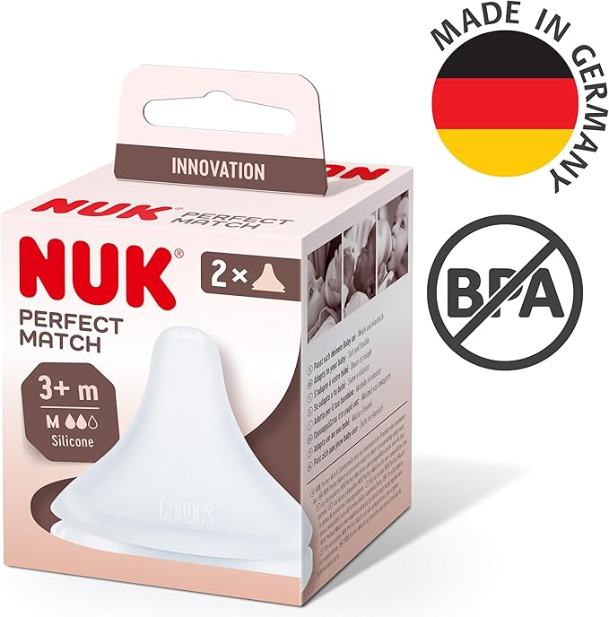 NUK Perfect Match tetină M debit mediu 3 luni+