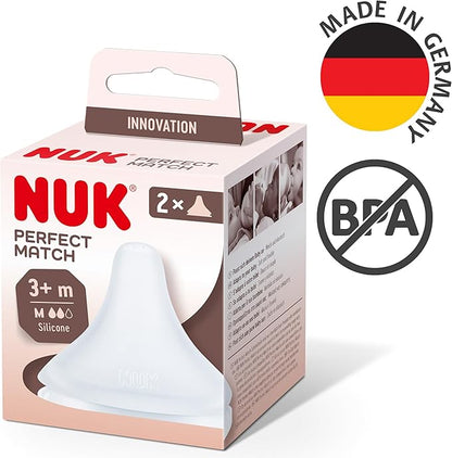 NUK Perfect Match tetină M debit mediu 3 luni+