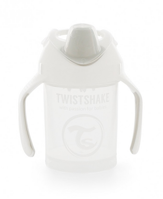 TWISTSHAKE Mini Cup netekoucí hrnek s náustkem a mixérem 230 ml 4 m+