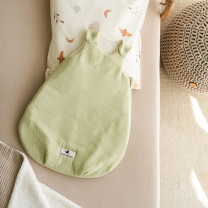Julius Zöllner Lime muslin sleeping bag, size 62 to 68