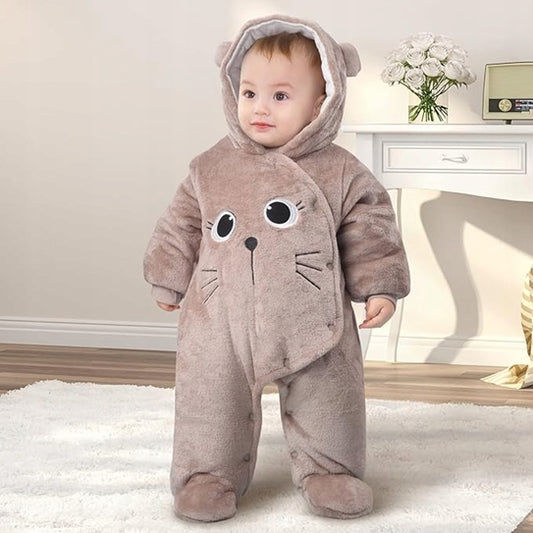 JIAMY tuta invernale con cappuccio 6-9 mesi 56 cm GATTO