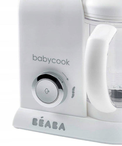 BEABA Babycook ROBOT KUCHENNY 4w1 parowar, mikser biały z funkcją rozmrażania i podgrzewania, BPA free