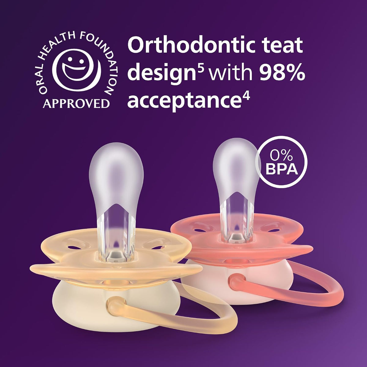 Philips Avent Ultra Soft πιπίλες 0-6m x2