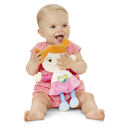 CHICCO Κούκλα Emily λούτρινη αγκαλιά με κουδουνίστρα σε σχήμα καρδιάς 26 εκ