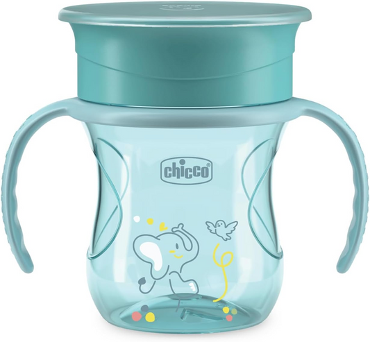 CHICCO Perfect Cup hrnek nekapající náustek 360 stupňů 200 ml 12 m+