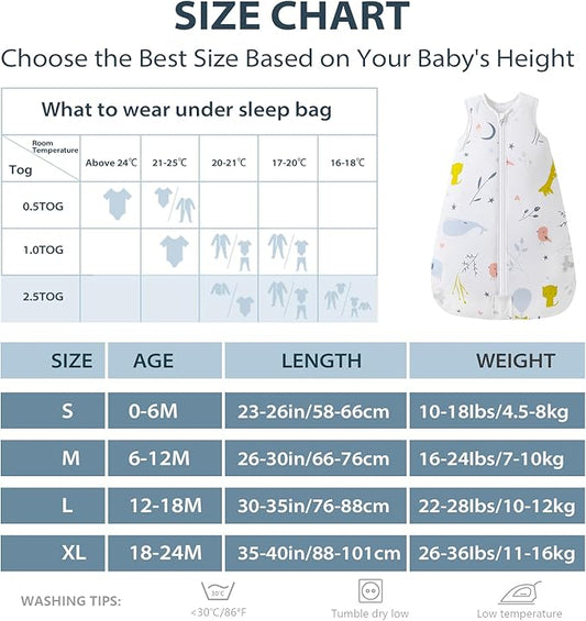 MOSEBEARS zippered sleeping bag