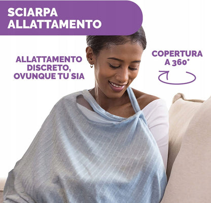 CHICCO Boppy Infinity szal i dyskretna osłona do karmienia 2w1