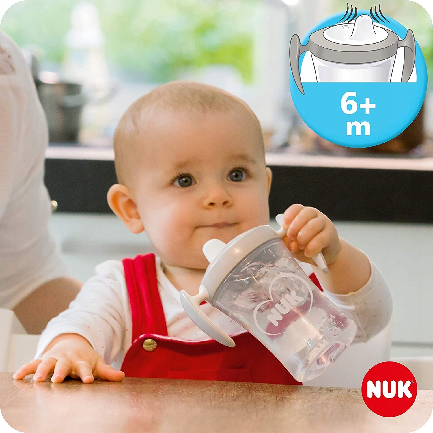NUK zestaw do nauki picia kubek + 3 ustniki
