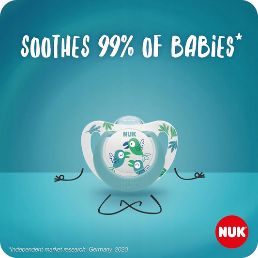 NUK STAR Day&Night πιπίλα ηρεμίας x4 18-36 μηνών – φωτογραφία προϊόντος 2