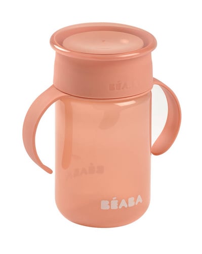 Béaba εκπαιδευτικό ποτηράκι 360 pink 340 ml 12m+