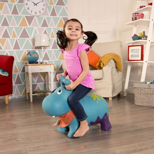 B.TOYS φουσκωτός λαστιχένιος ιπποπόταμος GUMOWY SKOCZEK 61 cm + τρόμπα – φωτογραφία προϊόντος 2