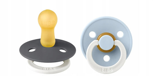 BIBS COLOUR GLOW πιπίλες 2τμχ καουτσούκ 0-6 μηνών