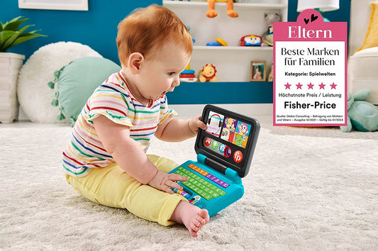 FISHER-PRICE laptop interactiv LIMBA GERMANĂ 6m+