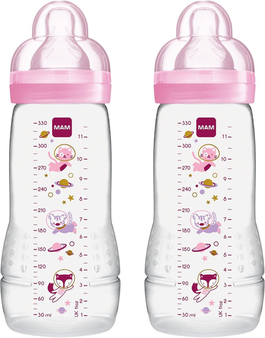 MAM Easy Active σετ μπιμπερό 330 ml 4+ μηνών με θηλή 2 KOSMOS