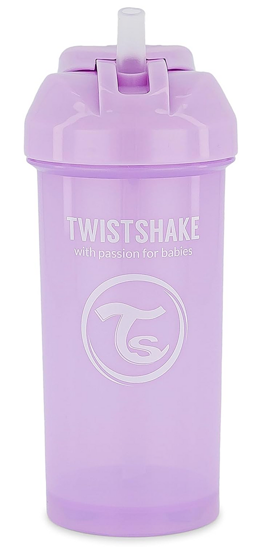 TWISTSHAKE Slaměný hrnek se slámkou 360 ml 6 m+