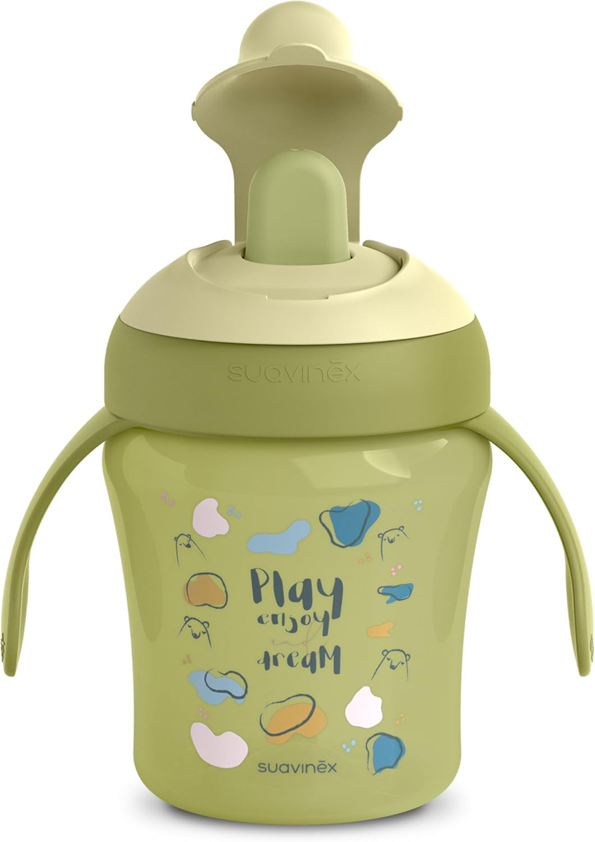 SUAVINEX Learning Cup kubek niekapek z twardym ustnikiem 200 ml 6 m+