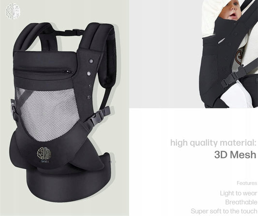 EBRAINIT ergonomické nosidlo so sieťkou od 4 mesiacov do 18kg