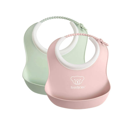 BABYBJORN σιλικονούχα σαλιάρα με τσέπη 2 τεμ. SMALL