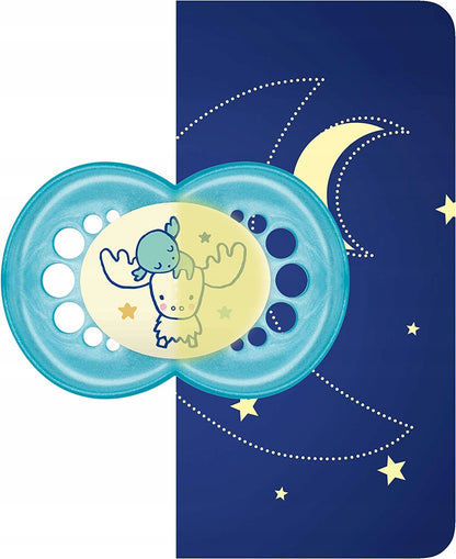 MAM PERFECT NIGHT πιπίλα καταπράυνσης x2 0-6m + κουτί